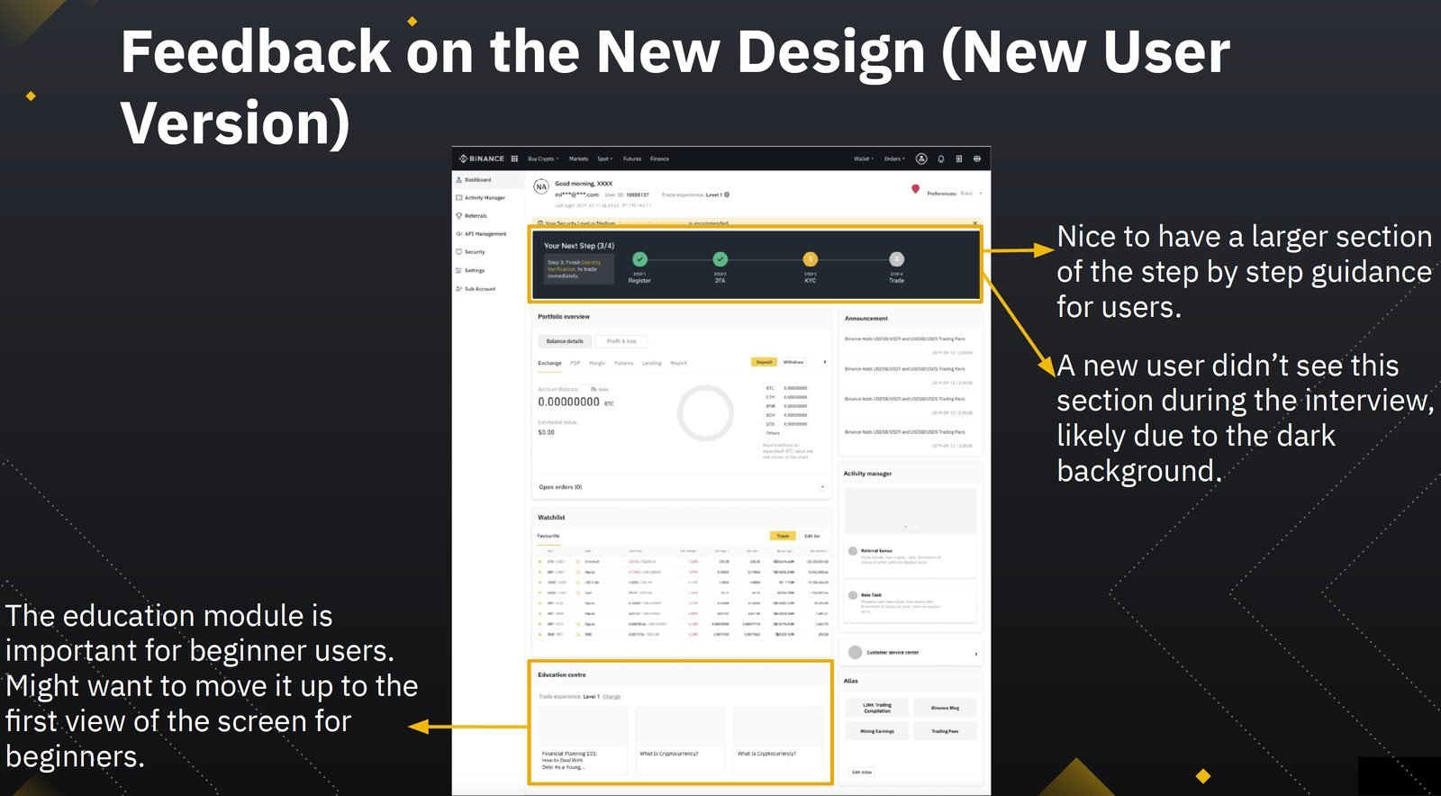 New joiners: the only users who see the dashboard, because onboarding drops them there.