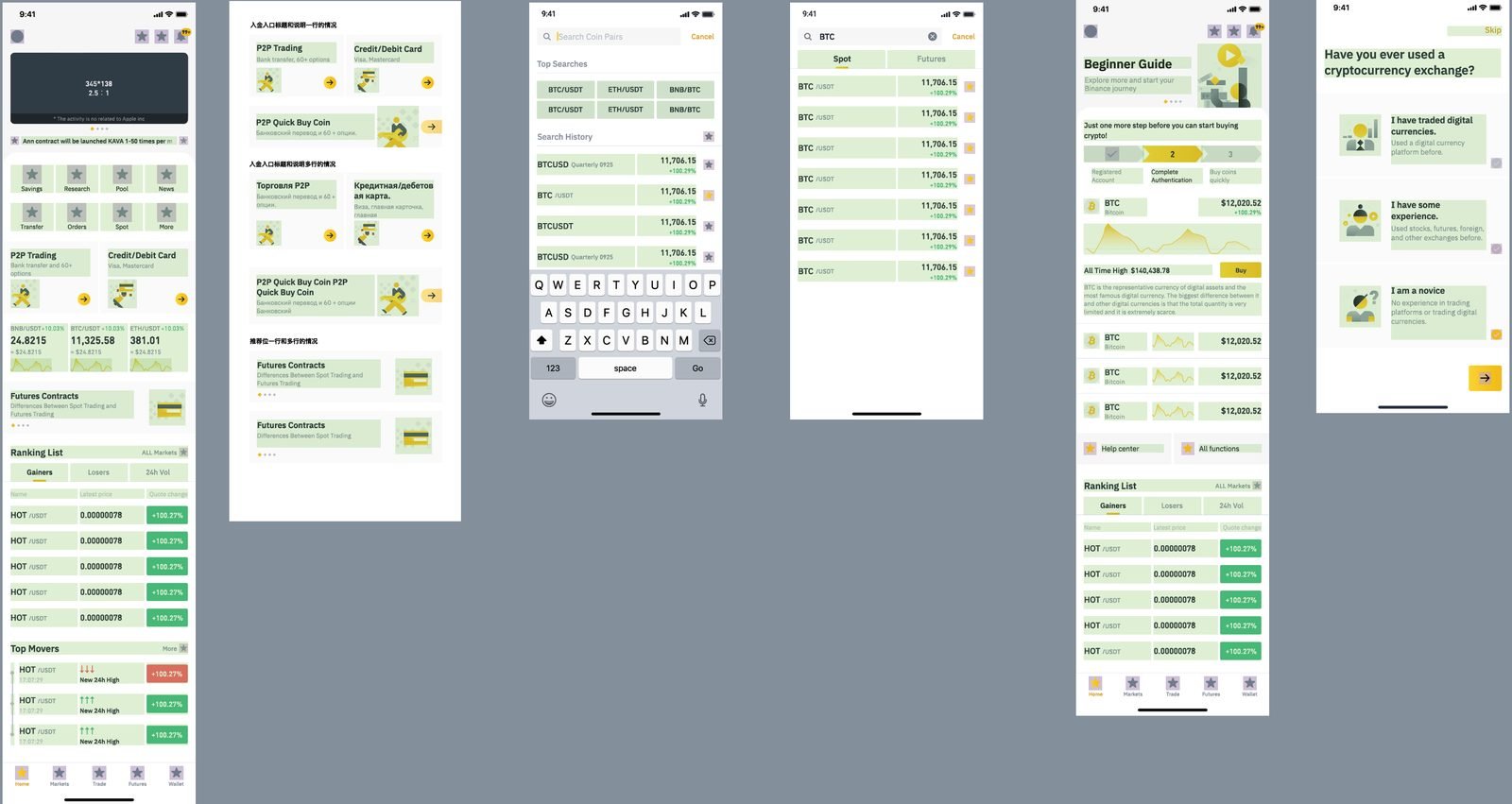 App design progress across iterations.